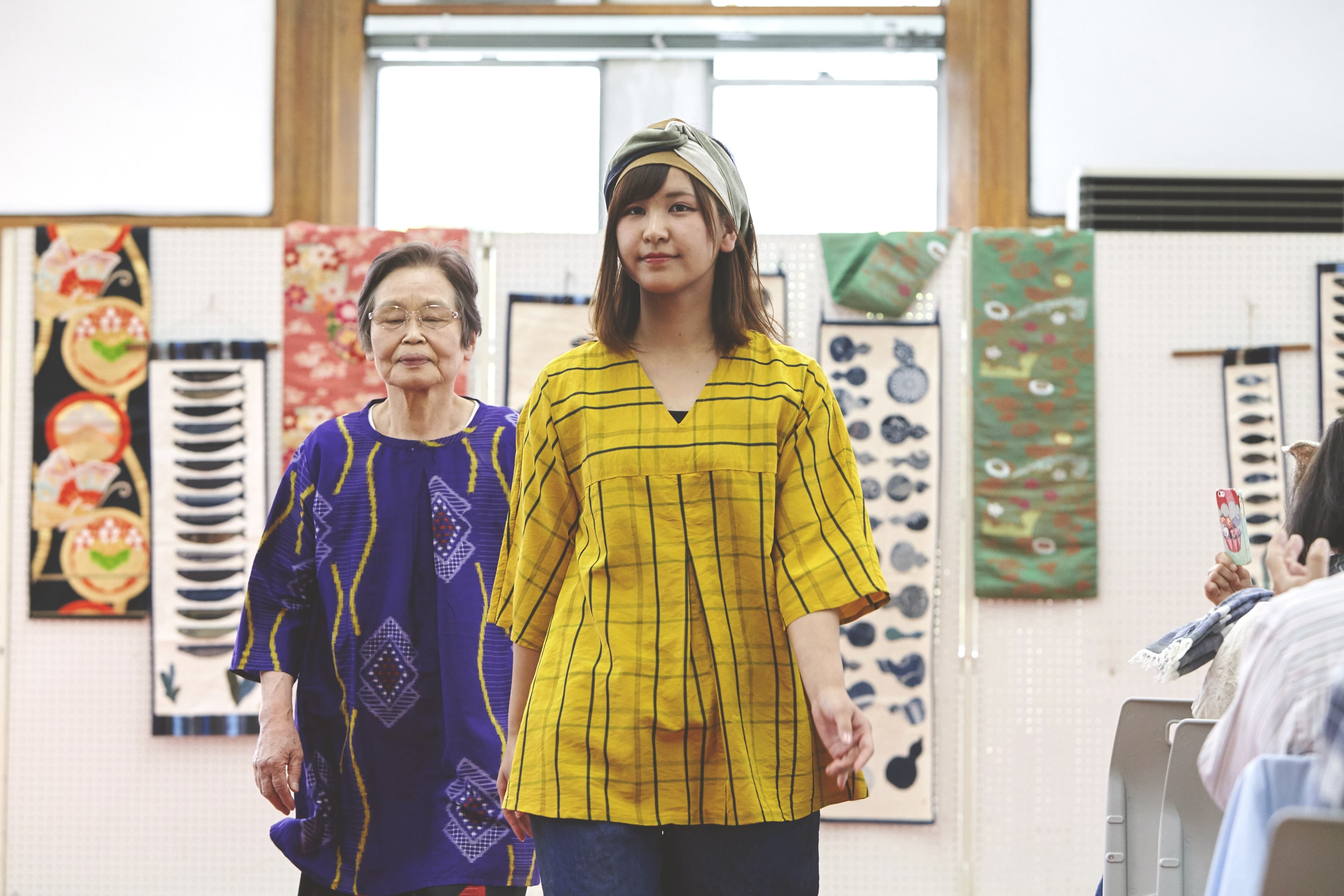 着物リメイクファッションショー「ののをへる」