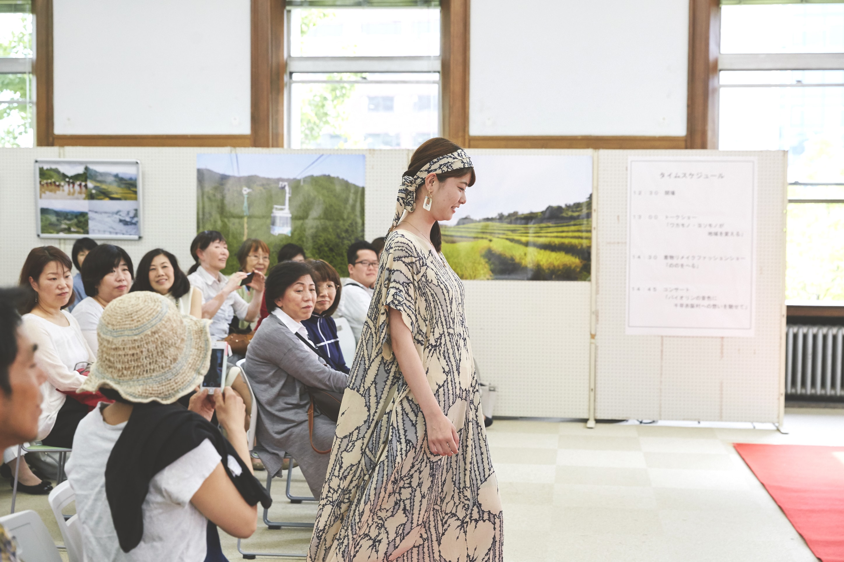 着物リメイクファッションショー「ののをへる」