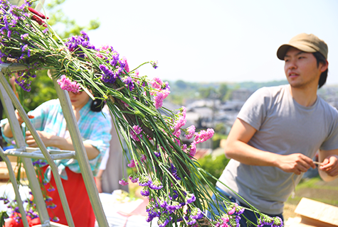 千早赤阪村「畑の結婚式」写真撮影