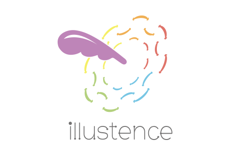 illustence ロゴデザイン