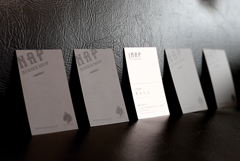 BARBER SHOP NAP メンバーズカード＆名刺デザイン